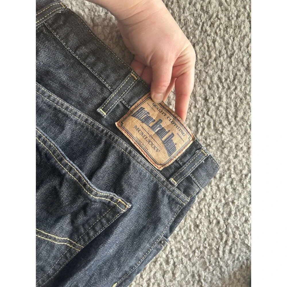 Tommy Hilfiger Straight Fit jeans Denim Sz 38x32 Blue Jean - Picture 9 of 9